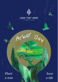 Creative Arbor Day Flyer Design