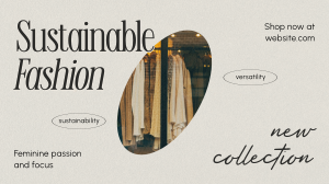 Clean Minimalist Sustainable Fashion Animation Image Preview