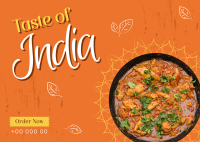 Taste of India Postcard Image Preview