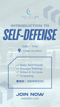 Self-defense Training Class Instagram Reel Preview