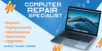 Computer Repair Specialist Twitter post Image Preview