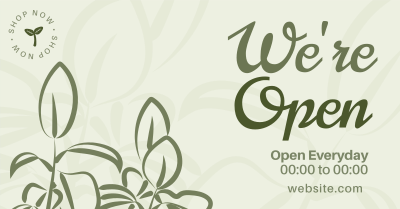 Plant Store Open Facebook ad Image Preview