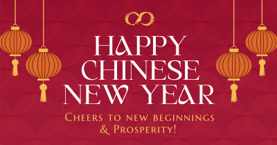 Lantern Chinese New Year Facebook Ad Image Preview