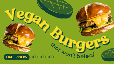 Vegan Burgers Facebook event cover Image Preview