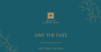 Save the Date Leaves Facebook Ad Design