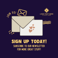 Join Our Newsletter Instagram Post Preview