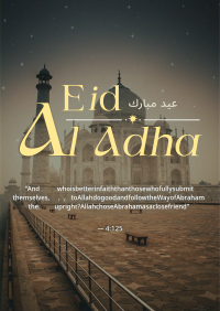 Eid Al Adha Quran Quote Flyer Design