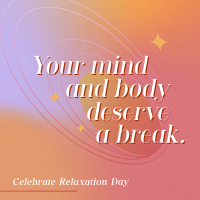 Celebrate Relaxation Day Instagram post Image Preview