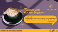 Minimalist Coffee Shop Review Facebook event cover Image Preview