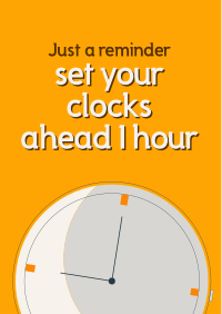 Daylight Saving Reminder Flyer Design