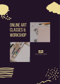 Online Art Classes & Workshop Flyer Image Preview