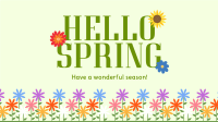 Hello Spring! YouTube Video Design