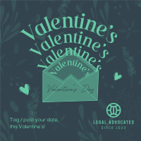 Valentine's Envelope Instagram Post Image Preview