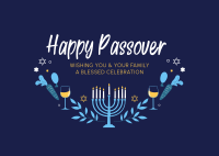 Celebrate Passover  Postcard Design