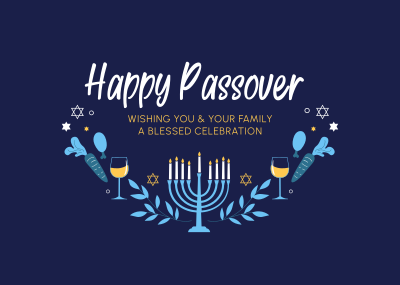 Celebrate Passover  Postcard Image Preview