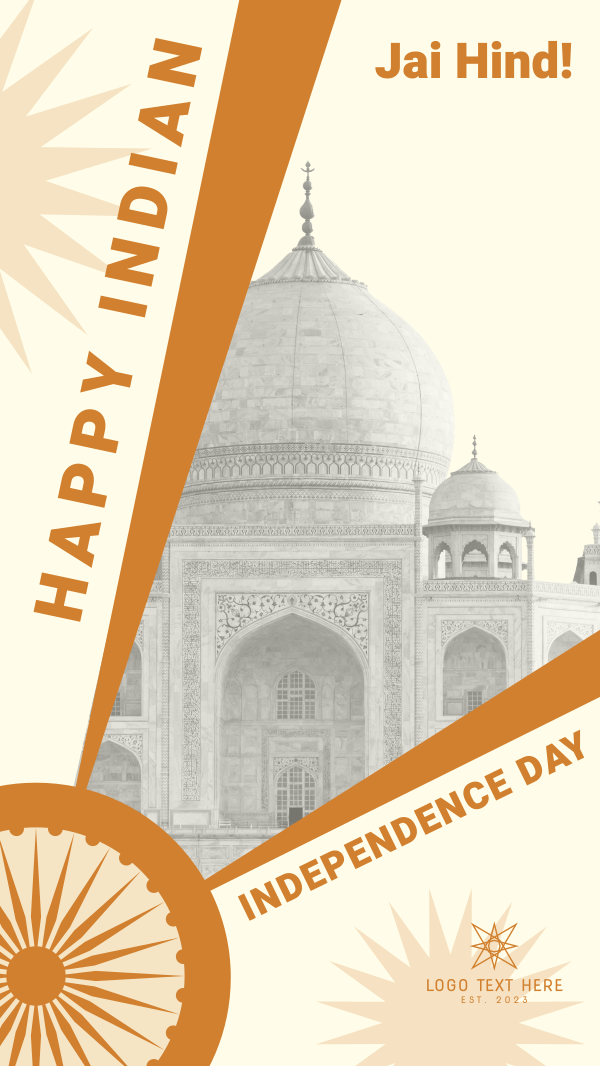Indian Flag Independence Instagram Story Design Image Preview