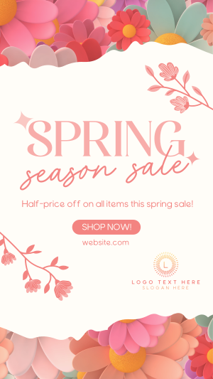 Spring Season Sale Facebook story Image Preview