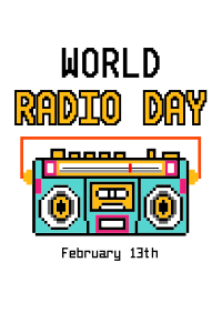 Radio 8 Bit Flyer Image Preview