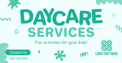 Scribble Shapes Daycare Facebook ad Image Preview
