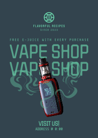 Vape Night Promo Poster Image Preview