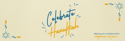 Hanukkah Holiday Twitter header (cover)