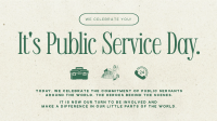 Minimalist Public Service Day Animation Image Preview
