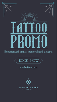 Tattoo Studio Promo Facebook Story Preview