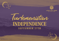 Turkmenistan Independence Day Postcard Preview