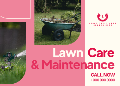 Lawn Care & Maintenance Postcard Image Preview
