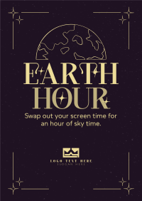 Earth Hour Sky Poster Design