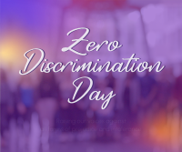 Zero Discrimination Day Facebook Post Design