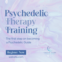 Psychedelic Therapy Training Instagram Post Design