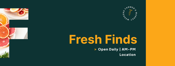 Fresh Finds Facebook Cover Design Image Preview