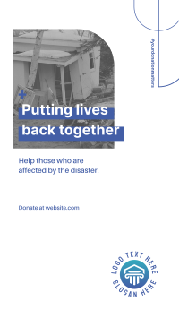 Disaster Donation Facebook Story Design