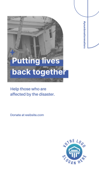 Disaster Donation Facebook story Image Preview