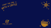 Coffee Lover Zoom Background Design