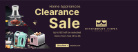 Appliance Clearance Sale Facebook Cover Image Preview