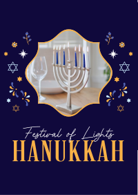 Celebrate Hanukkah Family Flyer Image Preview