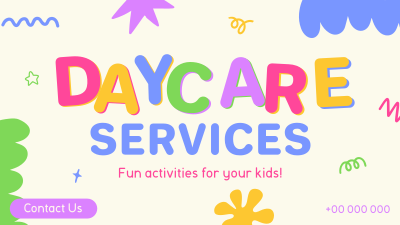 Scribble Shapes Daycare Facebook event cover Image Preview