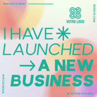 New Business Launch Gradient Instagram post Image Preview