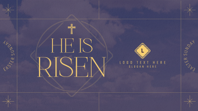 Minimalist Modern Easter Facebook event cover Image Preview