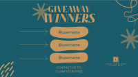 Congratulations Giveaway Winners Facebook Event Cover Design