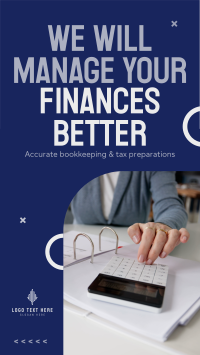 Managing Finances Instagram Story Design