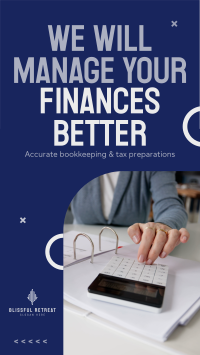 Managing Finances Instagram story Image Preview