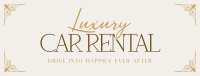 Luxury Car for Rent Facebook cover Image Preview
