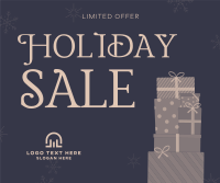Holiday Gift Sale Facebook Post Design