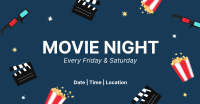 Fun Movie Night Facebook Ad Design
