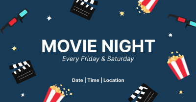 Fun Movie Night Facebook ad Image Preview