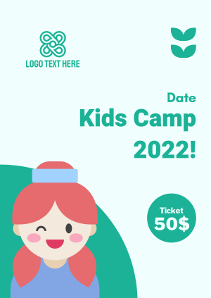 Cute Kids Camp Poster