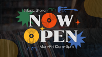 Vinyl Store Now Open Animation Image Preview